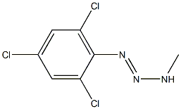 1-(2,4,6-TRICHLOROPHENYL)-3-METHYLTRIAZENE 化学構造式