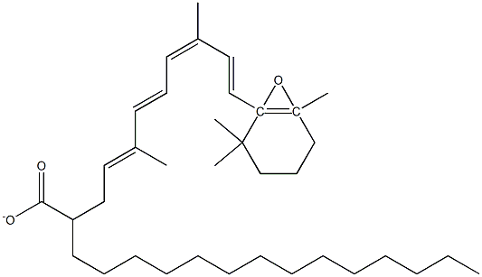 5,6-EPOXYRETINYLPALMITATE Structure
