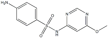 4-AMINO-N-(6-METHOXY-4-PYRIMIDINYL)BENZENESULPHONAMIDE Struktur