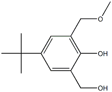 4-TERT-BUTYL-2-HYDROXYMETHYL-6-METHOXYMETHYL-PHENOL Struktur
