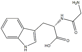 L-GLYCYL-L-TRYPTOPHAN 化学構造式