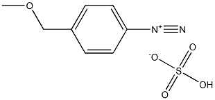 PARA-METHOXYMETHYLBENZENEDIAZONIUMBISULPHATE Structure