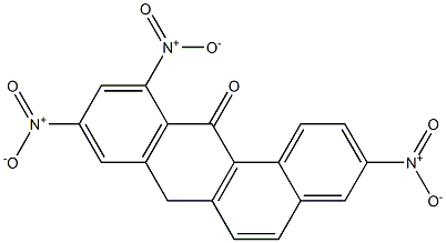 3,9,11-TRINITROBENZANTHRONE 化学構造式