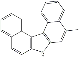 5-METHYL-7H-DIBENZO(C,G)CARBAZOLE,,结构式