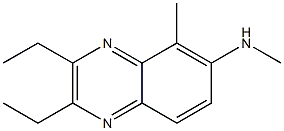 2,3-DIETHYL-5-METHYL-6-METHYLAMINOQUINOXALINE Struktur