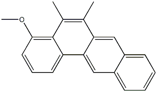 4-METHOXYDIMETHYLBENZANTHRACENE Structure