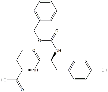 N-CBZ-l-tyrosyl-l-valine Structure