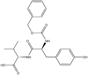 N-CBZ-l-tyrosyl-l-valine 结构式