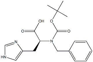 BOC-N-Benyl-L-histidine Structure