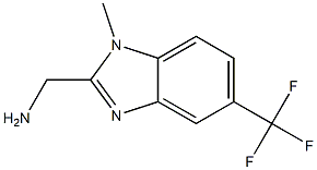 (1-Methyl-5-trifluoromethyl-1H-benzoimidazol-2-yl)methylamine Structure