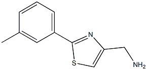 (2-m-Tolyl-thiazol-4-yl)methylamine Structure
