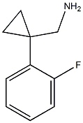 [1-(2-Fluoro-phenyl)cyclopropyl]methylamine 结构式