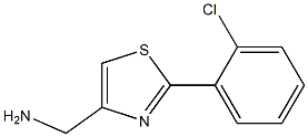 [2-(2-Chlorophenyl)thiazol-4-yl]methylamine 化学構造式