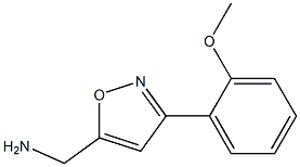 [3-(2-Methoxyphenyl)isoxazol-5-yl]methylamine 化学構造式