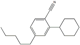 4-trans-n-Pentylcyclohexylcyanobenzene 结构式