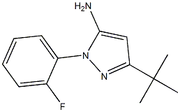 5-tert-Butyl-2-(2-fluoropphenyl)-2H-pyrazol-3-ylamine Struktur