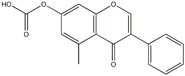 5-甲基-7-羟基异黄酮碳酸酯,,结构式