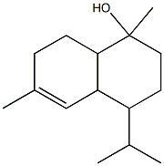 1,6-dimethyl-4-propan-2-yl-3,4,4a,7,8,8a-hexahydro-2H-naphthalen-1-ol 化学構造式