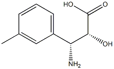 (2R,3R)-3-Amino-2-hydroxy-3-(3-methyl-phenyl)-propanoic acid Struktur