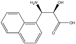 (2R,3R)-3-Amino-2-hydroxy-3-naphthalen-1-yl-propanoic acid Struktur