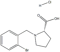 (R)-alpha-(2-bromo-benzyl)-proline hydrochloride Structure