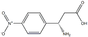 (S)-3-Amino-3-(4-nitro-phenyl)-propanoic acid,,结构式