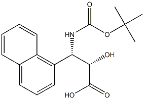 N-Boc-(2S,3S)-3-Amino-2-hydroxy-3-naphthalen-1-yl-propanoic acid 结构式