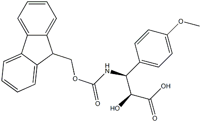 N-Fmoc-(2S,3S)-3-Amino-2-hydroxy-3-(4-methoxy-phenyl)-propanoic acid Structure