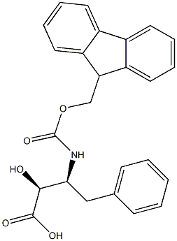 N-Fmoc-(2S,3S)-3-Amino-2-hydroxy-4-phenyl-butanoic acid Struktur