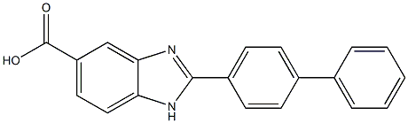2-Biphenyl-4-yl-1H-benzimidazole-5-carboxylic acid Struktur