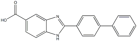 2-Biphenyl-4-yl-1H-benzimidazole-5-carboxylic acid 结构式