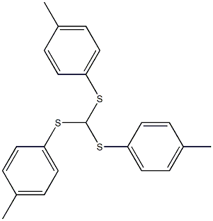 tris(p-tolylthio)methane Structure