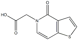 (4-Oxo-4H-thieno[3,2-c]pyridin-5-yl)-acetic acid Structure