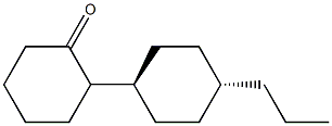 反-4-丙基环己基环己酮, , 结构式