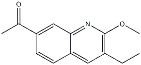 1-(3-ethyl-2-methoxyquinolin-7-yl)ethanone Structure