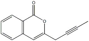 3-but-2-ynylisochromen-1-one,,结构式