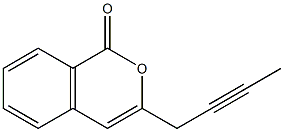 3-but-2-ynylisochromen-1-one 化学構造式