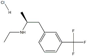 (2S)-N-ethyl-1-[3-(trifluoromethyl)phenyl]propan-2-amine hydrochloride,,结构式