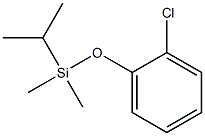 (2-chlorophenoxy)-dimethyl-propan-2-yl-silane 化学構造式