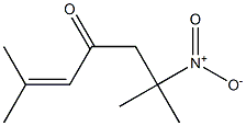 2,6-dimethyl-6-nitro-hept-2-en-4-one 化学構造式