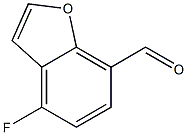 4-フルオロベンゾフラン-7-カルボアルデヒド 化学構造式