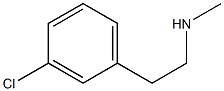 N-Methyl 3-Chlorophenethylamine Struktur