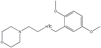 (2,5-Dimethoxy-benzyl)-(3-morpholin-4-yl-propyl)- 结构式