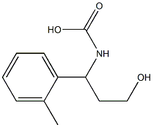 (3-Hydroxy-1-o-tolyl-propyl)-carbamic acid Structure