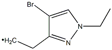 (4-Bromo-1-ethyl-1H-pyrazol-3-ylmethyl)-methyl- Structure