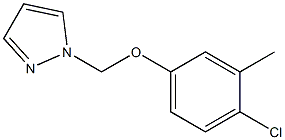 1-(4-Chloro-3-methyl-phenoxymethyl)-1H-pyrazole- 结构式