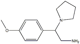 1-[2-Amino-1-(4-methoxy-phenyl)-ethyl]-pyrrolidine Structure