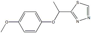 5-[1-(4-Methoxy-phenoxy)-ethyl]-[1,3,4]thiadiazol- Struktur