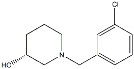 (3R)-1-(3-chlorobenzyl)piperidin-3-ol Structure