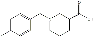 (3R)-1-(4-methylbenzyl)piperidine-3-carboxylic acid Structure